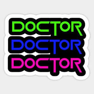 Doctor colorful Sticker